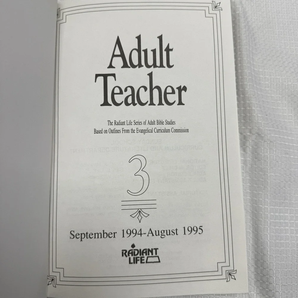 Adult Teacher Christian Bible Lesson Teaching Outlines Volume 1-7 Set 1992-1999